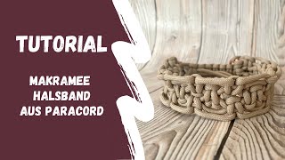 Makramee Halsband Tutorial aus Paracord  Deutsche Anleitung [upl. by Cottrell]