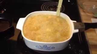 Deep Frying in Corningware Blue Cornflower Pyroceram [upl. by Alyss]