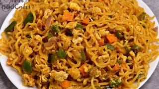 Egg Maggi Recipe Instant Maggi Noodles Masala Maggi [upl. by Chipman]