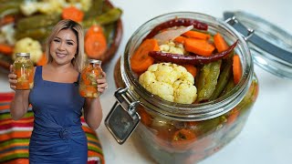 How to Make Traditional Mexican PICKLED JALAPEÑOS amp CARROTS so easy and so delicious ESCABECHE [upl. by Demmahum]