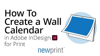 How to Create a Wall Calendar in InDesign for Print [upl. by Iphagenia]