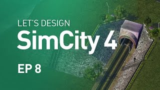 Lets Design SimCity 4 — EP 8 — Diverging Diamond Interchange [upl. by Rimidalv568]