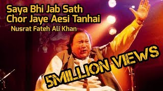 Saya bhi saath jab chorr jaye aisi hai tanhai Nusrat Fateh Ali Khan  Kawali [upl. by Erkan]