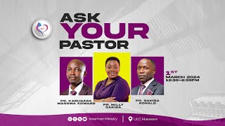 ASK YOUR PASTOR  LIVE  INNER MAN MINISTRIES UCC KASUBI [upl. by Henn855]