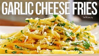 The Best Garlic Cheese Fries Recipe  SAM THE COOKING GUY [upl. by Aisanahta896]