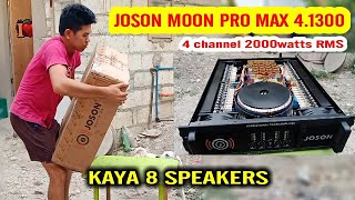 Unboxing and Review 4 channel 2000watts power Amplifier  Joson Moon Pro Max 1300 class H Power Amp [upl. by Platto]