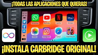 CARBRIDGE OFICIAL 📦 ABRE CUALQUIER APLICACIÓN EN APPLE CARPLAY ¡DESBLOQUEA FUNCIONES OCULTAS [upl. by Rosenkrantz317]