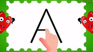 How to Write Alphabet Capital Letters  ABC Songs for Children  Children Songs [upl. by Terle]