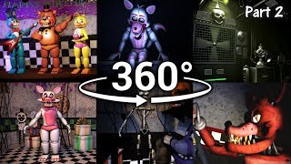 360° Best FNAF 360 Show Compilation  Five Nights at Freddys SFM VR Compatible Part 2 [upl. by Lecia]