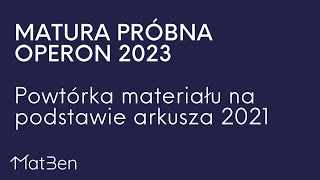 Powtórka przed maturą próbną OPERON 2023 [upl. by Derman]