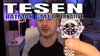 Tesen Watch Review  Affordable Rolex GMT Alternative  Batman [upl. by Airamahs788]