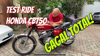 HONDA CB750 th 70TEST RIDE [upl. by Dewey319]