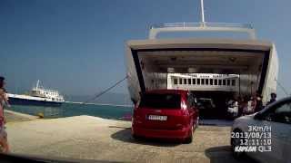 Ferries in Greece Corfu  Igoumenitsa Паромы Греции Корфу Игуменица [upl. by Yesllek]