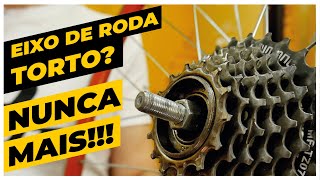 Chega de trocar eixo de roda torto Solução rápida e barata Pedaleria [upl. by Nali]