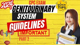 CPC EXAM Genitourinary System Guidelines  Medical Coding [upl. by Mancino]