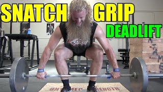 Increase Your Deadlift  How To Snatch Grip Deadlift [upl. by Vinnie]