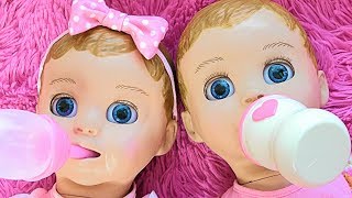 Rock a Bye Baby Song for Kids Lullaby for Children Taking care of Luvabella twins Dolls [upl. by Eldredge642]