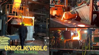 Intense Metal Pouring Process Extreme Precision in Action [upl. by Seamus872]