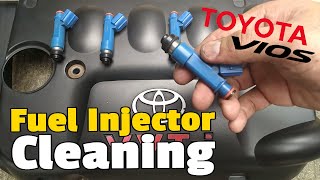 How To Remove and Clean FUEL INJECTOR  Paano Maglinis ng Fuel Injector  TOYOTA VIOS YARIS [upl. by Ario]