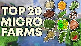 BEST Micro Farms for Minecraft [upl. by Lipfert]