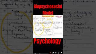 Biopsychosocial Model biopsychology psychosocial educationalpsychology ugcnet shorts viral [upl. by Pippas819]