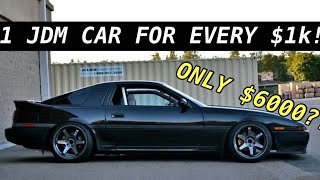 The 13 Best JDM Cars For Every Budget 1k25k [upl. by Kashden379]