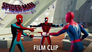 SPIDERMAN ACROSS THE SPIDERVERSE Clip  Stop SpiderMan [upl. by Dirgni]