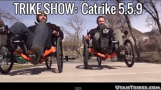 Catrike 559 Folding Recumbent Trike  Trike Show  030615 [upl. by Hnacogn699]