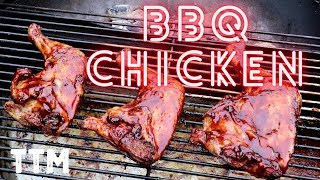 How to cook Chicken Leg Quarters on the Weber Kettle  BBQ Chicken [upl. by Eniala497]