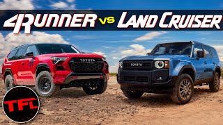 How Does the New Toyota 4RUNNER Stack Up to the New Land Cruiser [upl. by Niarbo]