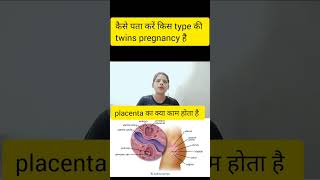 kaise pata kre kis type ki twins pregnancy hai twins pregnancy me placenta kya kaam krta hai twins [upl. by Jeff]