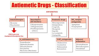 49 Antiemetic Drugs  AUDIO Classification of Antiemetic Drugs  Antiemetics  Emesis Inhibitors [upl. by Milde]