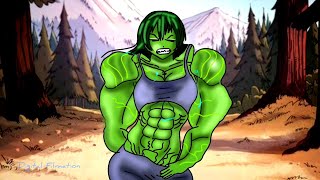 STRONG LADY TURNS INTO SHE HULK  TRANSFORMATION 2023 [upl. by Colp]