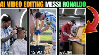 How to create Messi and Ronaldo Ai video editing FREE [upl. by Gayle]