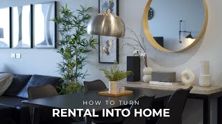 How To Turn A Rental Into A Warm And Inviting Home  Decorating Hacks [upl. by Minier]