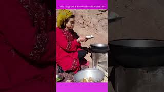 Cooking Chicken Potato stew Village Style  Delay Living Winter [upl. by Ativet307]