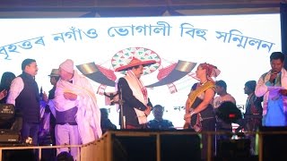 Kalpana Patowary  Folk Of India  Manoj Tiwari  Bihu Celebration  Assam  2017 [upl. by Duntson]