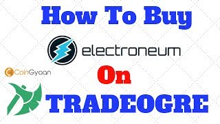 How To Buy Electroneum from TradeOgre Exchange  Set Up TradeOgre Exchange  HINDI [upl. by Waligore]