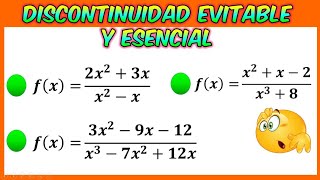 Discontinuidad Evitable y Esencial [upl. by Toney]