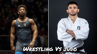 Elite JUDO VS WRESTLING  Frank Chamizo vs Manuel Lombardo SPARRING [upl. by Janith33]