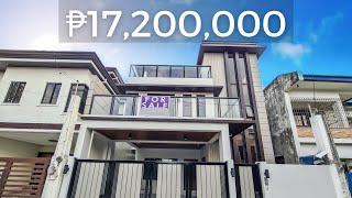 House Tour PG17  3 Storey Contemporary Home for sale in Greenwoods Subd Pasig City [upl. by Eirlav]