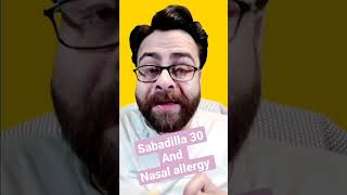 sabadilla 30 and nasal allergy [upl. by Derfiniw]