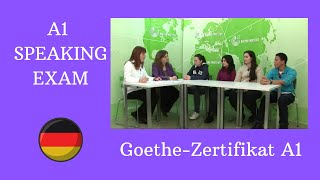 German A1 Speaking Exam  GoetheZertifikat A1 [upl. by Elleinet]