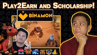 BINAMON PLAY TO EARN  SCHOLARSHIP GUSTO MO  GAMEPLAY AND FIRST REVIEW [upl. by Popelka]