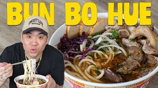 How to Make Authentic Bún Bò Huế  Spicy Beef Noodle Soup in 6 EASY Steps [upl. by Hplodur]