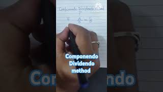 Componendo Dividendo method useful method and tricks in mathematics [upl. by Schuyler]