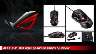 ASUS GX1000 Eagle Eye Mouse  Unbox amp Review [upl. by Goulden]