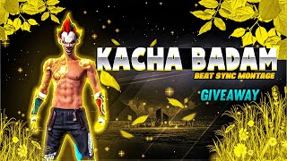 Kacha Badam 🥜☣️ Free Fire Beat Sync Montage 🎤🎵 Kacha Badam Montage 🔥😎  GarenaFreeFire [upl. by Rauscher970]