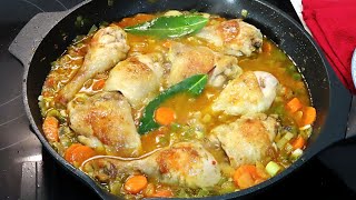 Pollo en salsa Receta fácil rápida y riquísima SIN HORNO [upl. by Watters50]