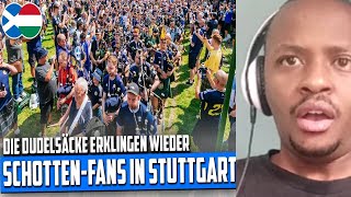 Scottish Fans Invade Germany Tartan Army Stuttgart REACTION [upl. by Cybill258]